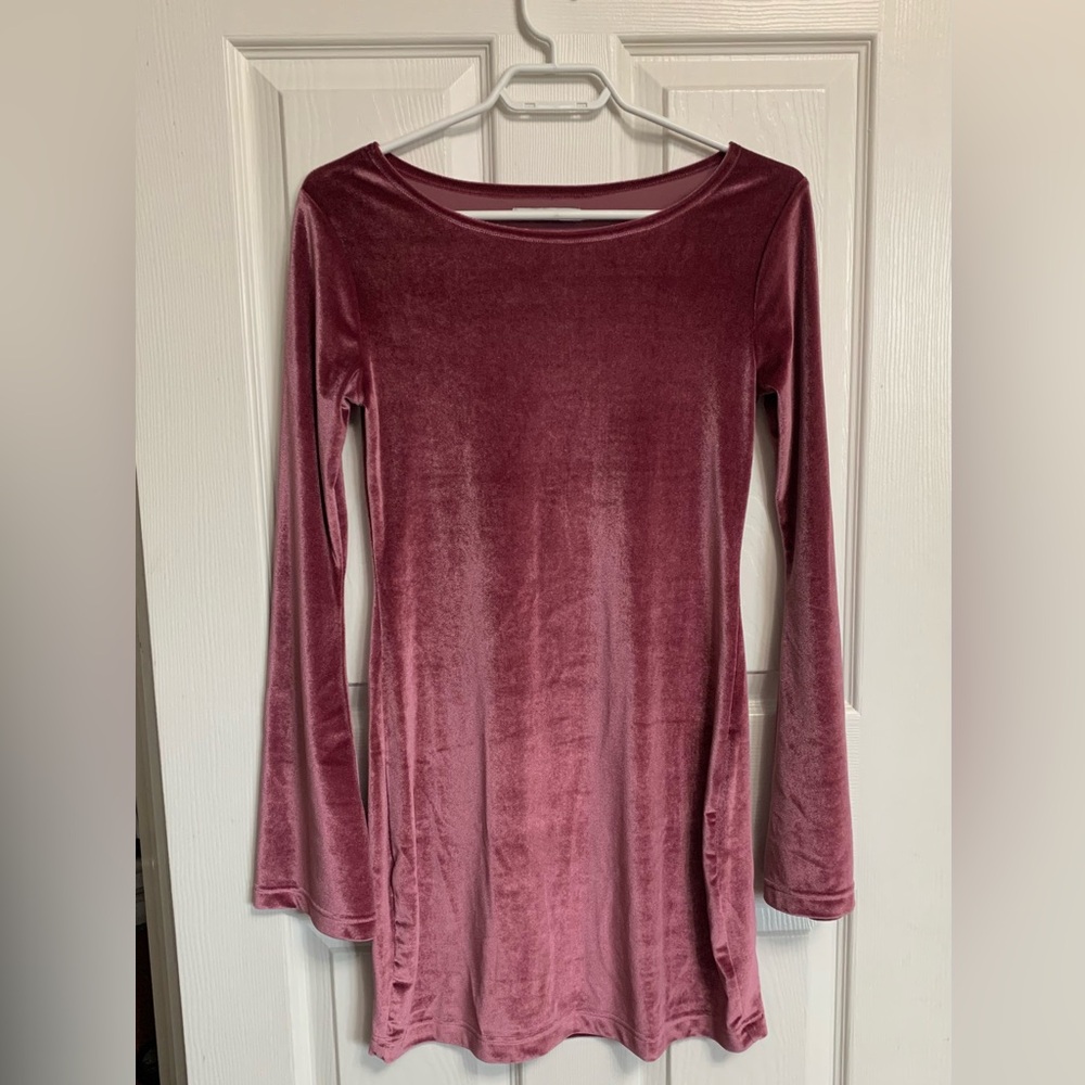 NWOT velvet mini dress